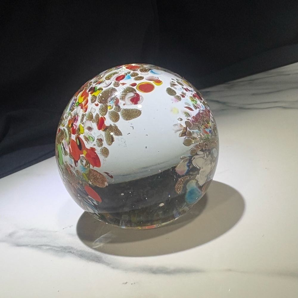 2/$20 Colorful Glass Art Sphere